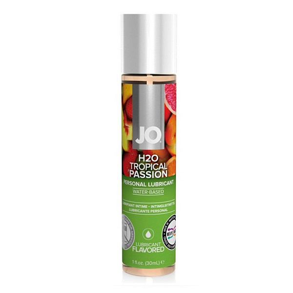 Съедобная смазка с тропическим вкусом «JO H2O Tropical Passion», 30 мл