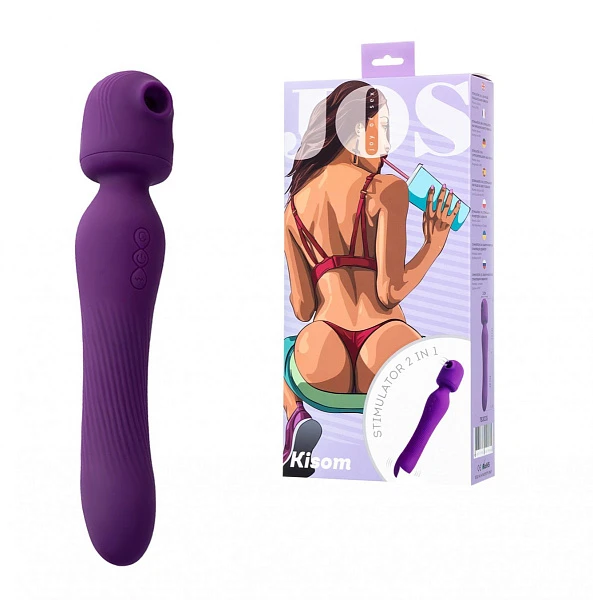 Многофункциональный вибратор «JOS Kisom» с вакуумной стимуляцией клитора