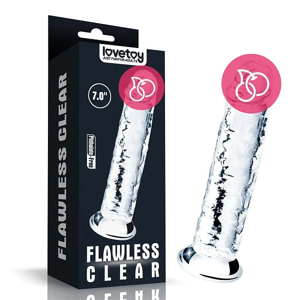 Фаллоимитатор «Flawless Clear 7» без мошонки