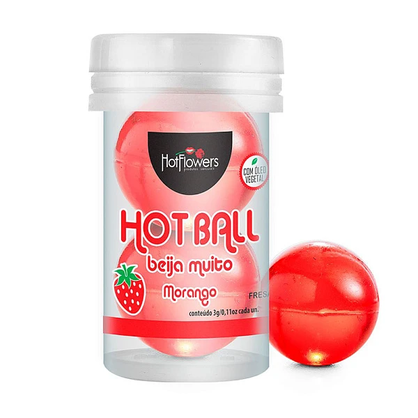 Лубрикант в шариках «Aromatic Hot Ball» с ароматом клубники