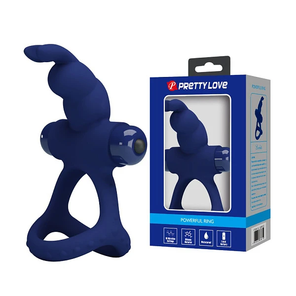 Эрекционное кольцо «Powerful Ring» с подхватом мошонки