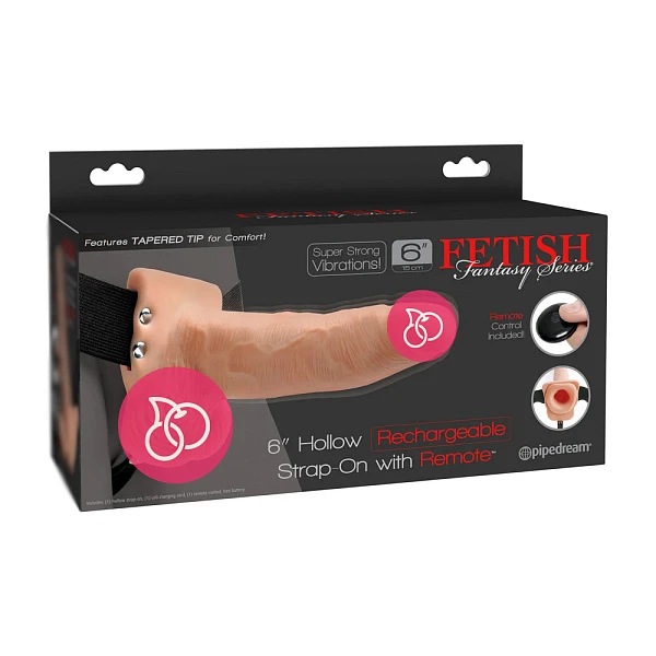 Полый стимулятор на ремне «Hollow Rechargeable Series 6»