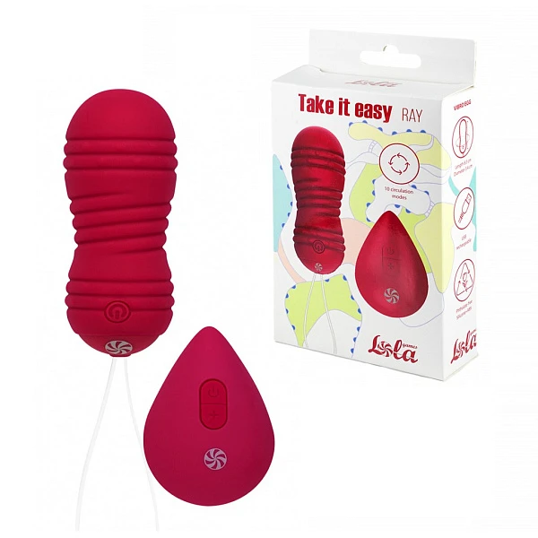 Виброяйцо «Take It Easy Ray Red» с пультом