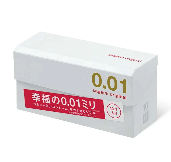 Полиуретановые презервативы «SAGAMI Original 0.01» №10