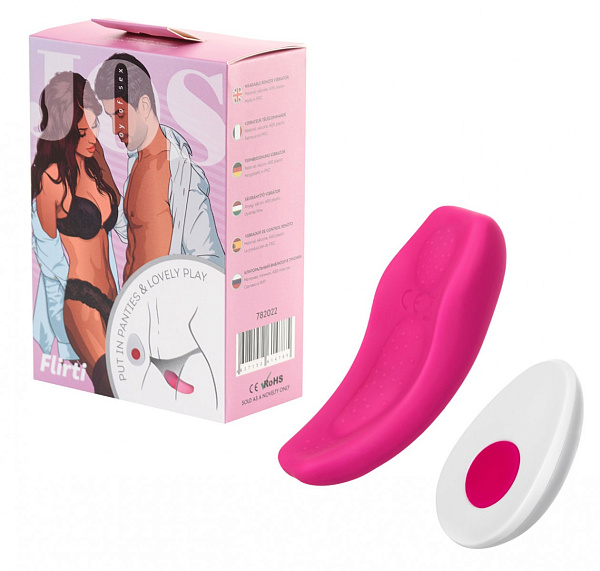 Клиторальный стимулятор в трусики «JOS FLIRTY» с пультом