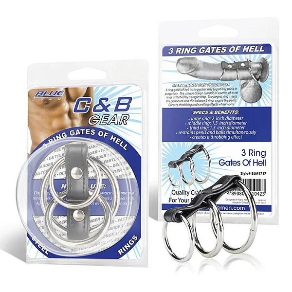 Хомут на пенис «3 ring gates of hell»