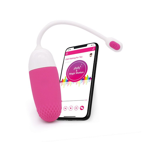 Виброяйцо «Magic Vini» с управлением через смартфон, розовое