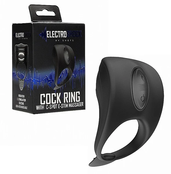 Эрекционное кольцо с вибрацией и электростимуляцией «C-spot Massager»