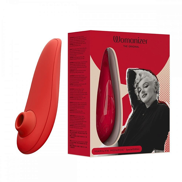 Бесконтактный стимулятор клитора «Womanizer Marilyn Monroe», ярко-красный