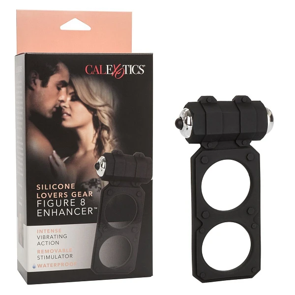 Двойное эрекционное виброкольцо «Silicone Lovers Gear Figure 8 Enhancer»