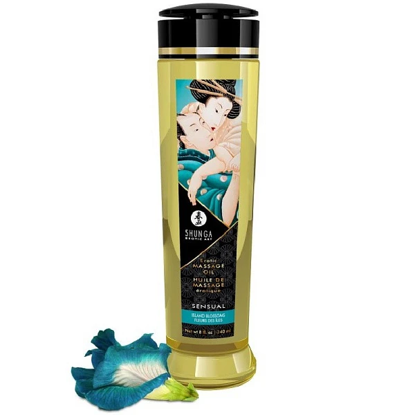Массажное масло для тела Shunga «Остров цветов», 240 мл