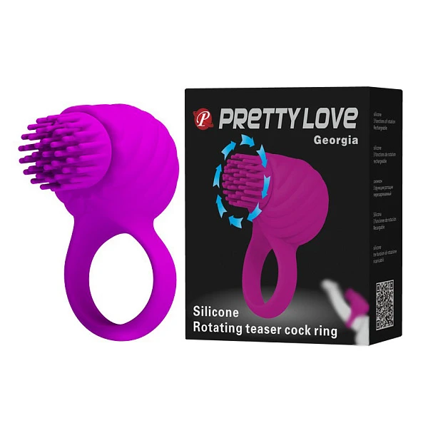 Эрекционное кольцо «Pretty Love Georgia» с клиторальным стимулятором