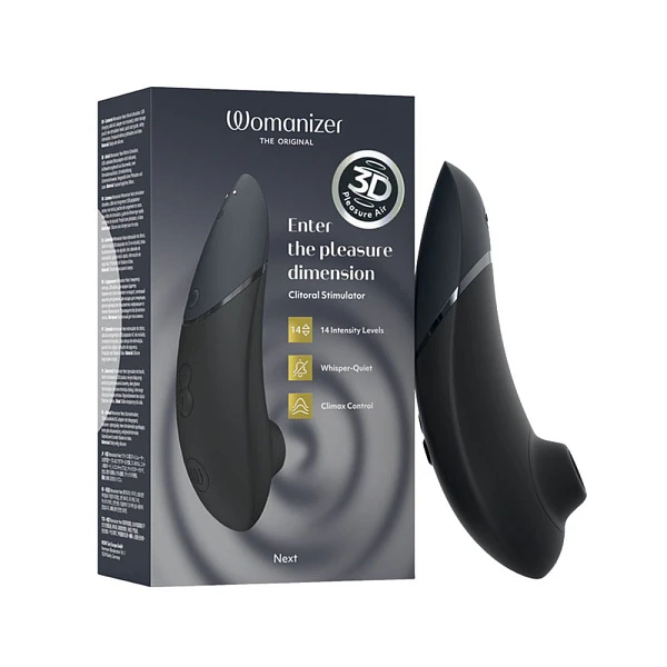 Бесконтактный стимулятор клитора «Womanizer Next», черный