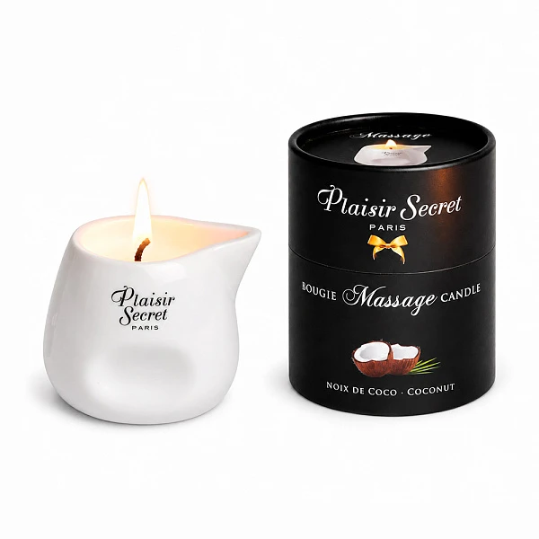 Свеча с массажным маслом «Plaisir Secret», кокос, 80 мл