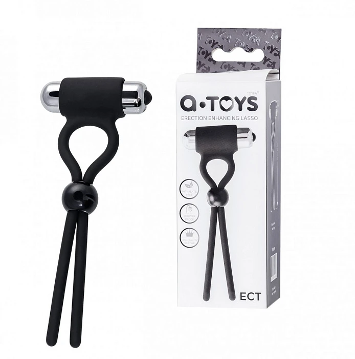 Эрекционное лассо с вибрацией «A-Toys ECT» изображение №7
