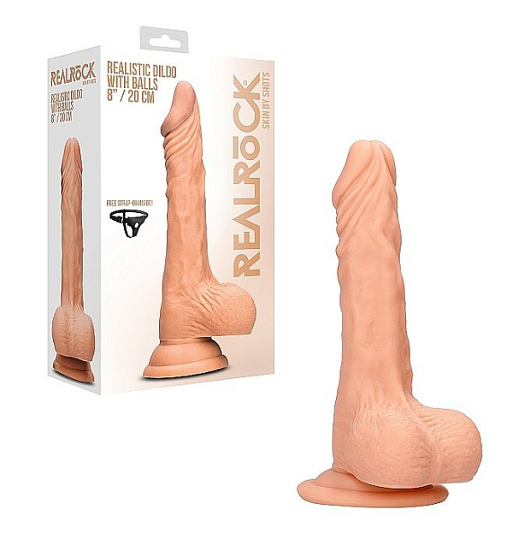 Фаллоимитатор «Realistic Dildo With Balls», 20 см