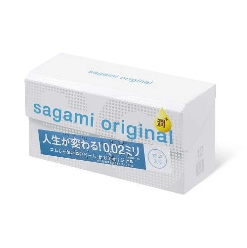 Полиуретановые презервативы «SAGAMI Original 0.02 EXTRA LUB» №12
