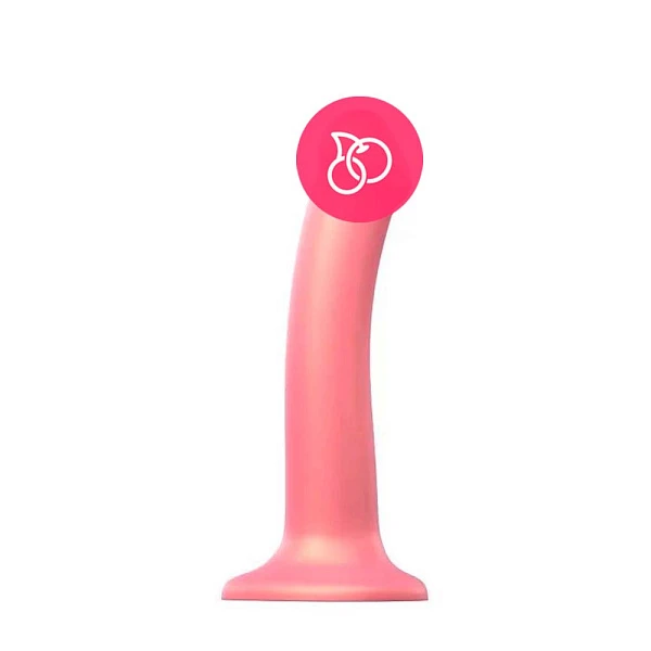 Фаллоимитатор Mono Density Dildo Metallic Shine розовый, M