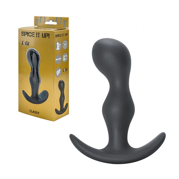 Анальная пробка «Spice it up Classy», серая