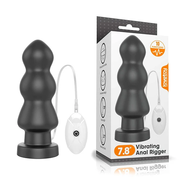 Анальная вибропробка-гигант «King Sized Rigger 7.8» с пультом