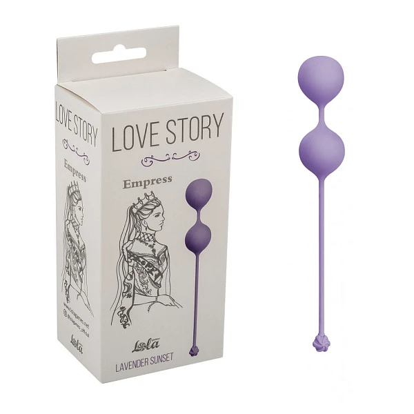 Вагинальные шарики «Love Story Empress», светло-фиолетовые