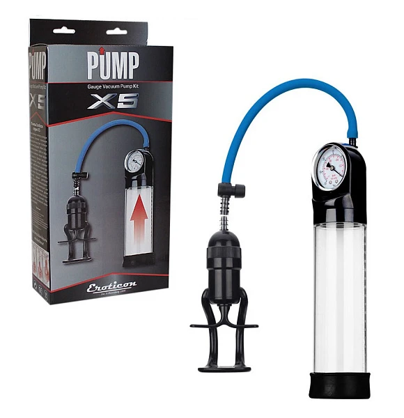 Вакуумная помпа «Eroticon Pump X5» с манометром