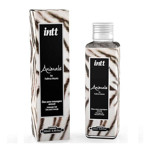 Массажное масло «Intt Animals» с антиоксидантами, 130 мл