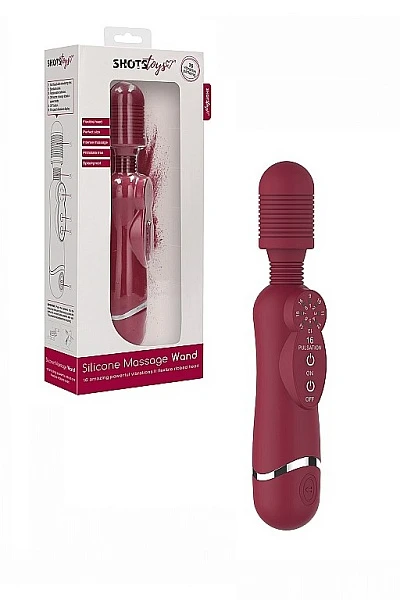 Универсальный массажер «Silicone Massage Wand», красный