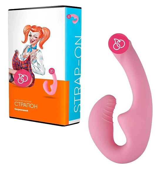 Безремневой стимулятор «ГлавСексМаг», светло-розовый
