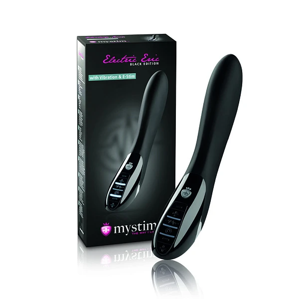 Вибромассажер «Mystim Electric Eric» с электростимуляцией, черный
