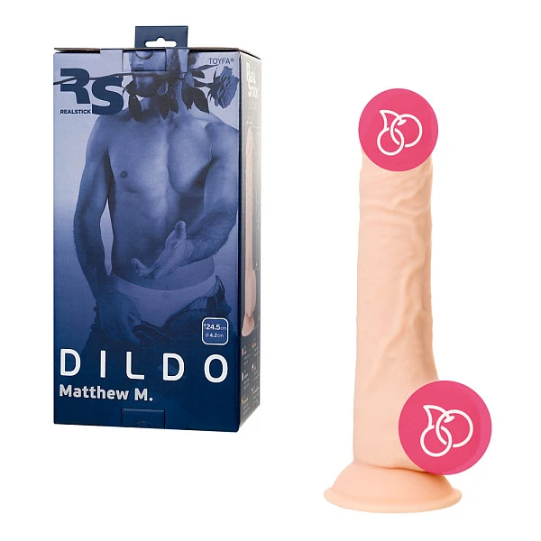 Реалистичный фаллоимитатор «RealStick Silicone Matthew M»