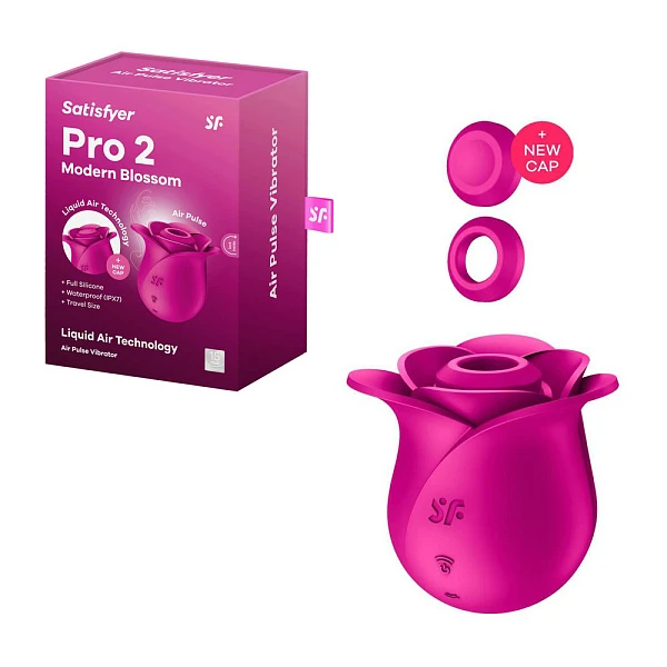 Вакуумно-волновой стимулятор с насадкой «Pro 2 Modern Blossom»