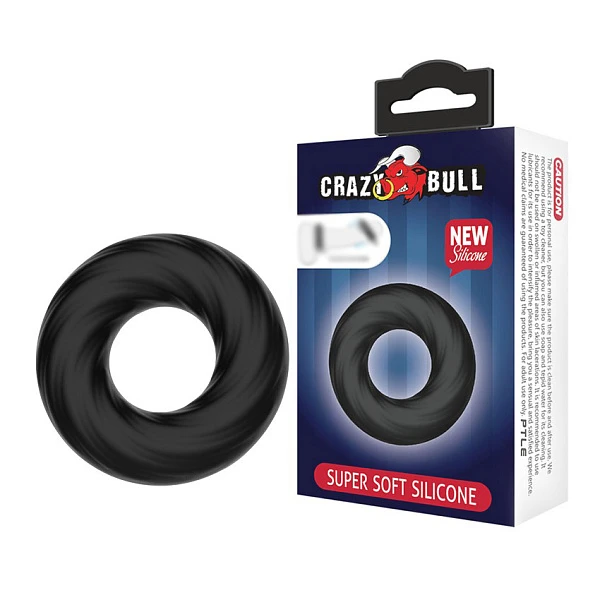 Эластичное эрекционное кольцо «Crazy Bull Super soft»