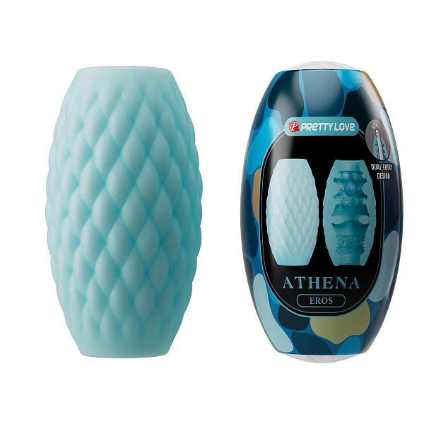 Сквозной мастурбатор «Eros Athena Blue»