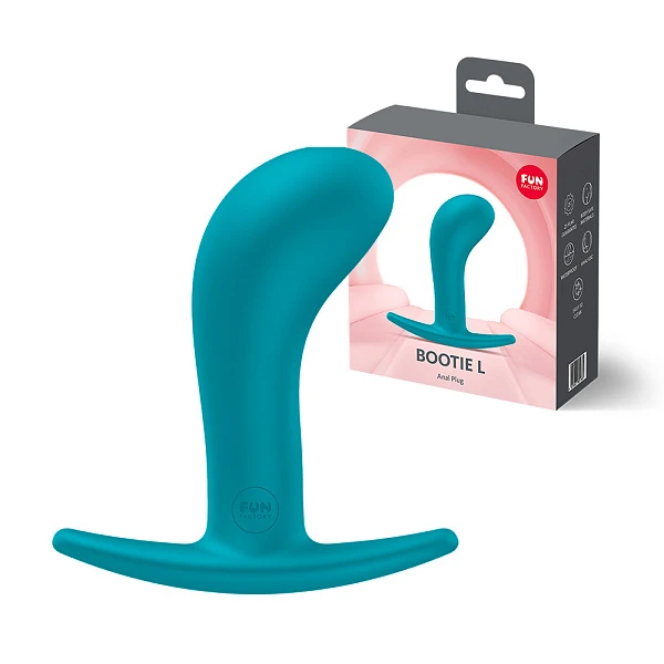 Анальная пробка «Bootie L» голубая