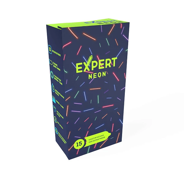Презервативы Expert "Neon" №15