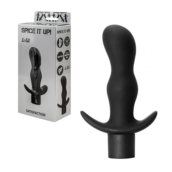 Анальная пробка с вибрацией «Spice it up Satisfaction», черная