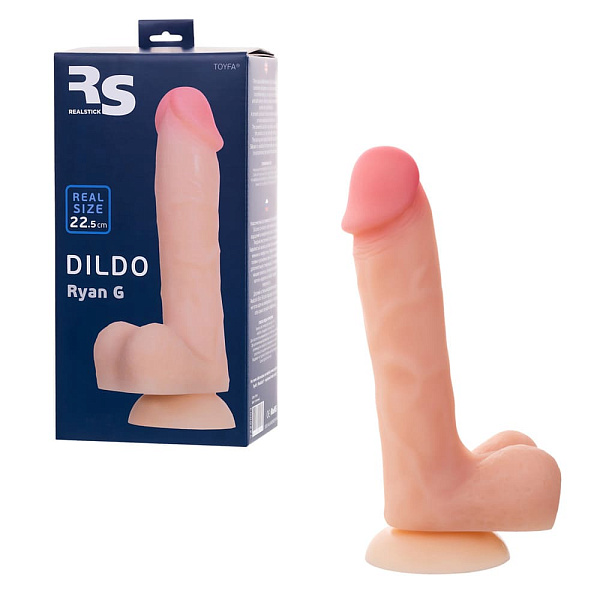 Реалистичный фаллоимитатор «RealStick Silicone Ryan G» на присоске