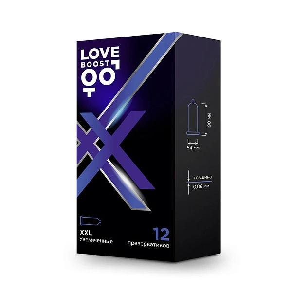 Увеличенные презервативы «LoveBoost XXL» №12