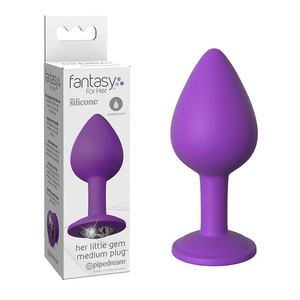 Силиконовая пробка со стразом «Her Little Gem Medium Plug»