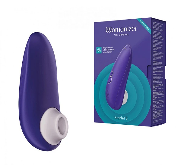 Бесконтактный клиторальный стимулятор «Womanizer Starlet 3», индиго