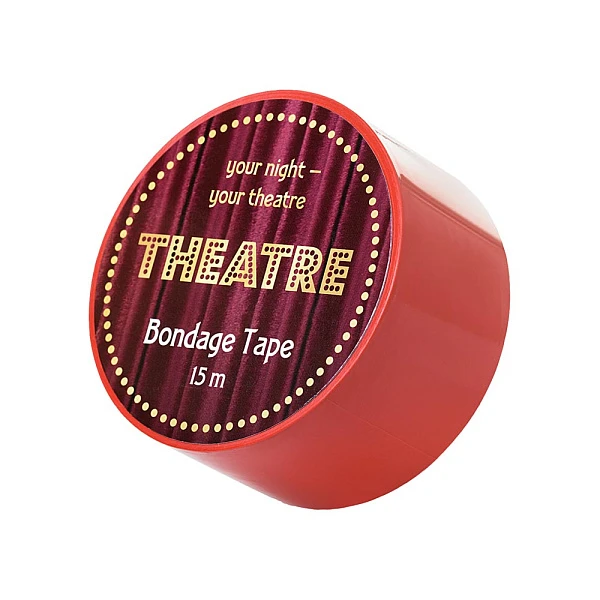 Бондажный скотч «Theatre» 15 метров, красный