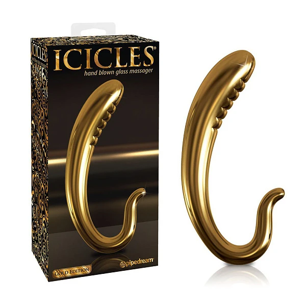 Стимулятор из стекла «ICICLES Gold Edition G03»