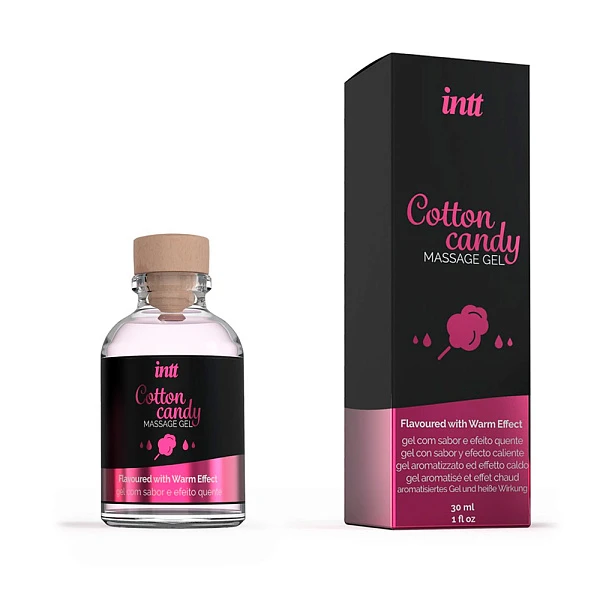 Массажный гель «Intt Cotton Candy» со вкусом сладкой ваты, 30 мл