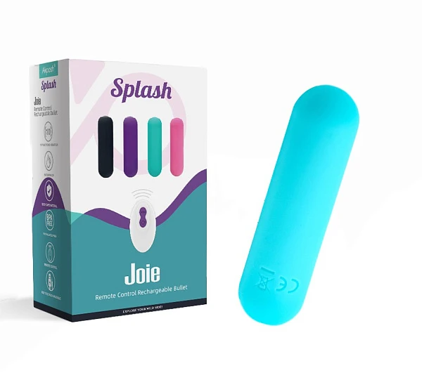 Вибропуля «Splash Joie» с пультом управления, мятная