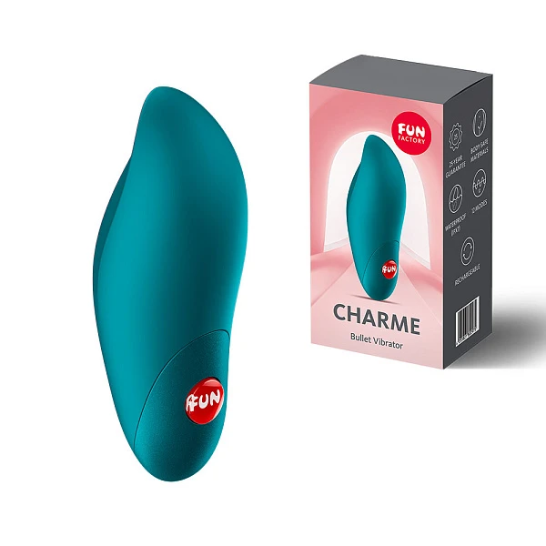 Мини-вибратор «Charme» зеленый