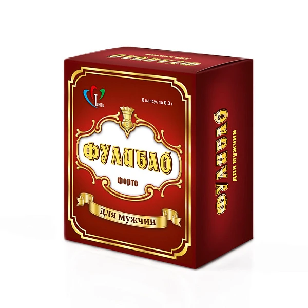 Возбуждающие капсулы для мужчин «Фулибао Форте», 6 капсул