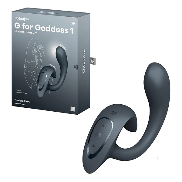 Вибратор «G for Goddess 1» для стимуляции точки G, черный