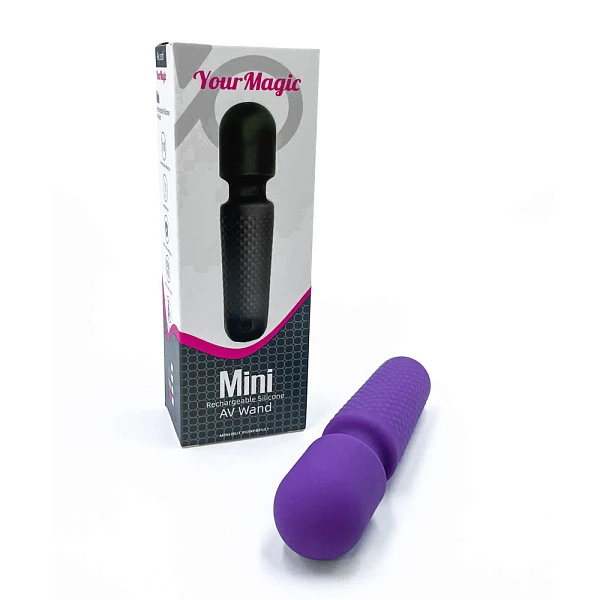 Мини-вибратор «Mini» с рельефом, фиолетовый