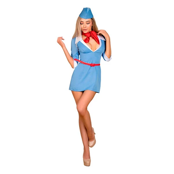 Костюм сексуальной стюардессы (Premium) (L/XL)